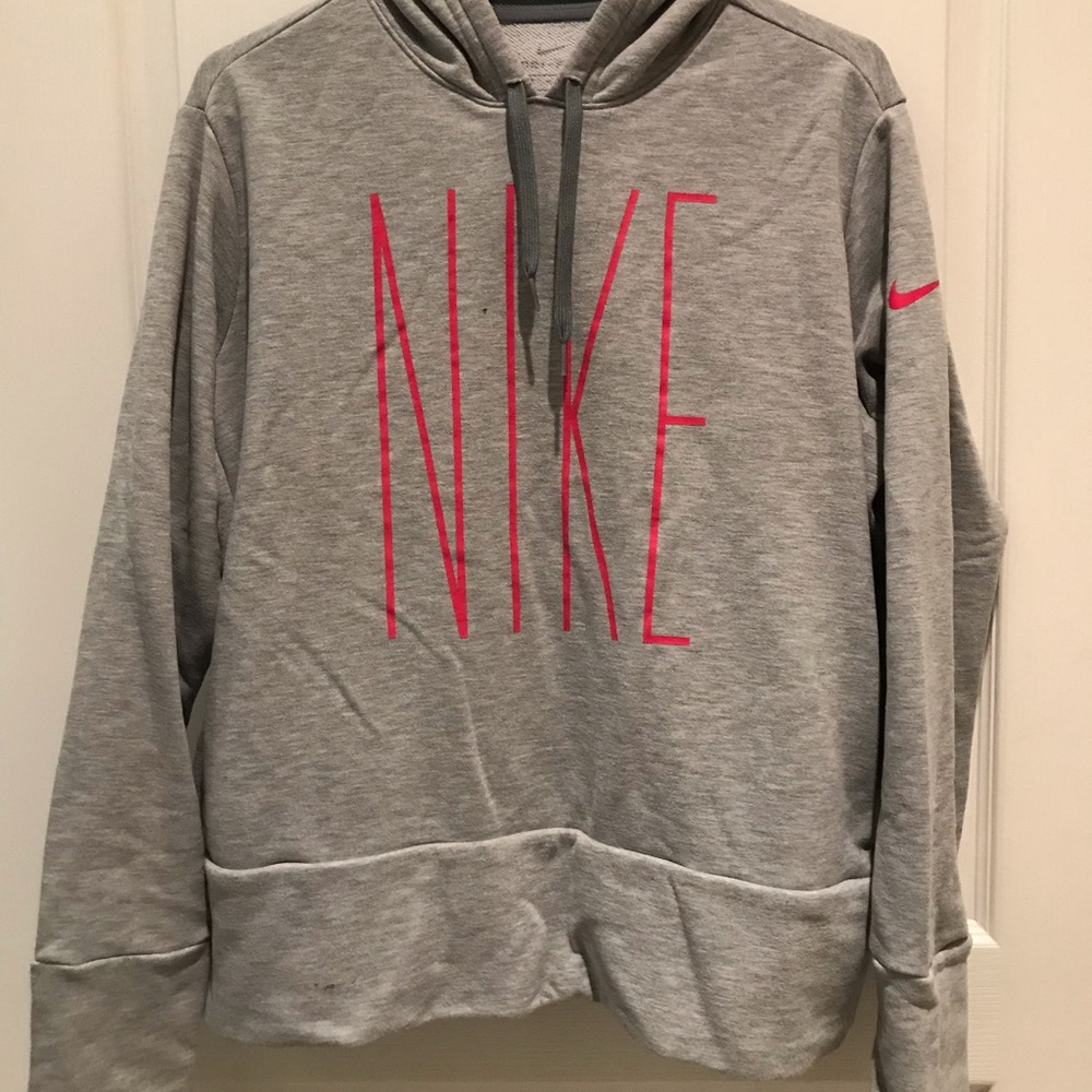 Women’s Grey Nike Hooded Sweatshirt
